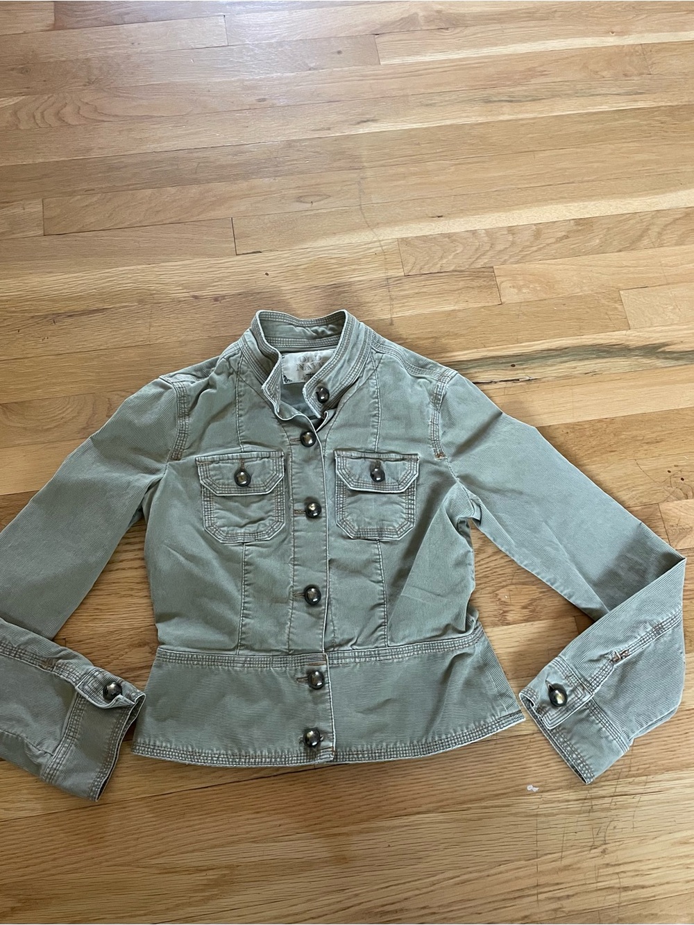 Old Navy Light Olive Military-Inspired Button Jacket